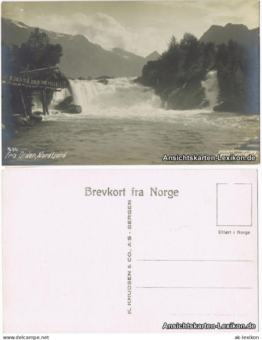 Postcard Olden-Stryn Umlandpartie Mit Wasserfall 1909  - Norway