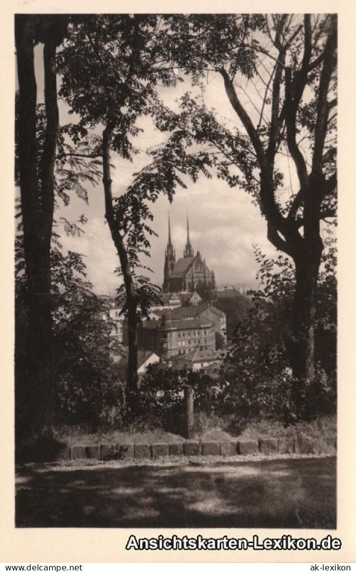 Postcard Brünn Brno Blick Auf Die Stadt Und Domkirche 1936  - Tschechische Republik