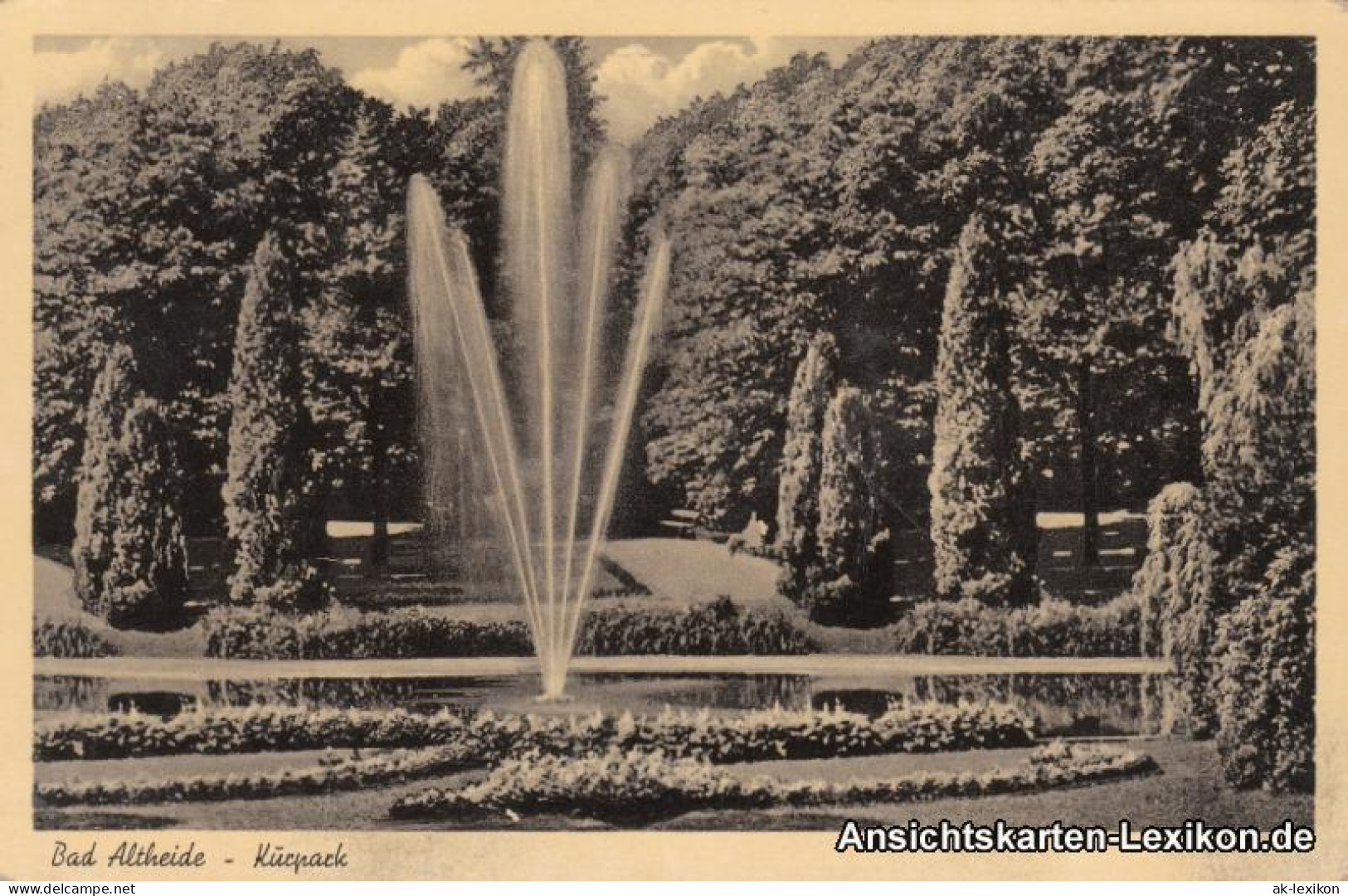 Postcard Bad Altheide Polanica-Zdrój Kurplatz 1937  - Schlesien