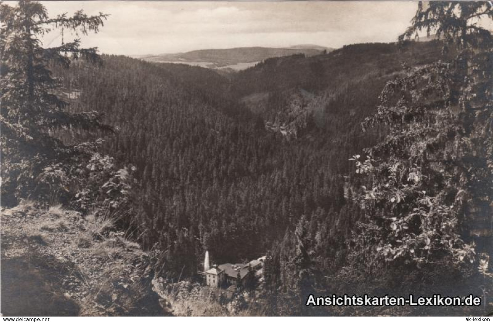 Ansichtskarte Hof (Saale) Höllental Im Frankental - Gebäude 1928  - Hof