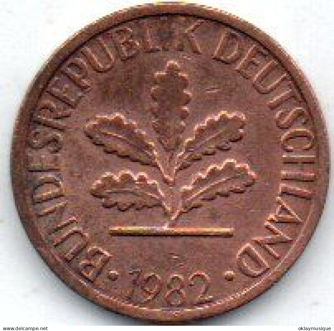 1 Pfennig 1982D (photo De Pile Unique Pour Toute Les Pièces) - 1 Pfennig