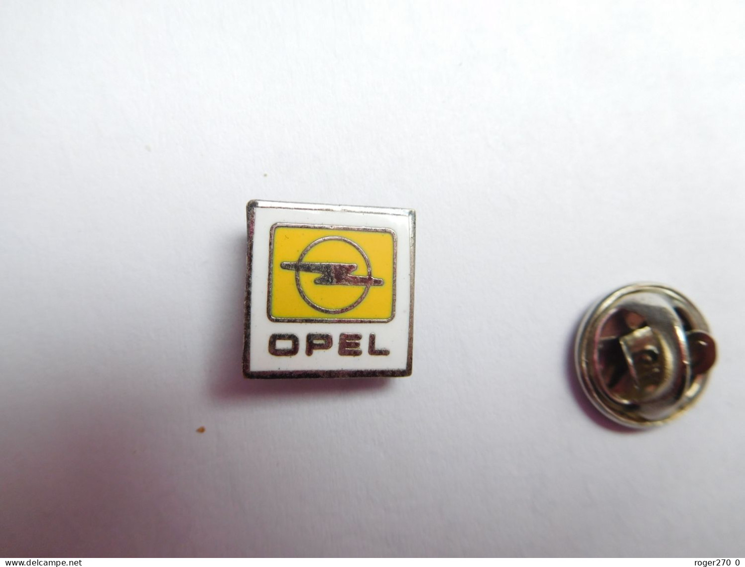 Beau Pin's En EGF , Auto Opel , Logo Avec Verso Lisse - Opel
