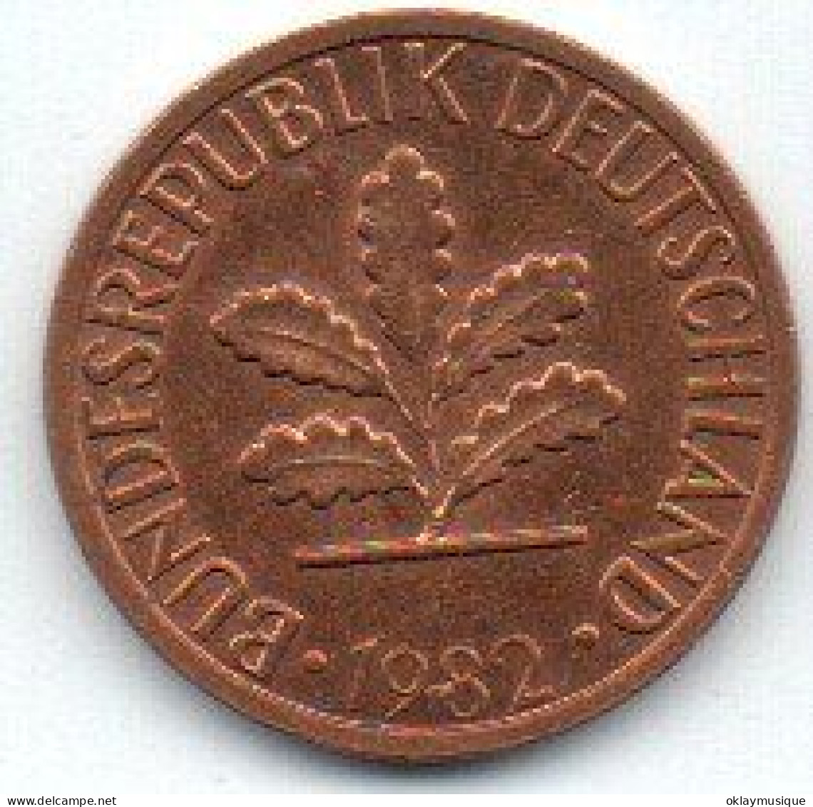 1 Pfennig 1982J (photo De Pile Unique Pour Toute Les Pièces) - 1 Pfennig