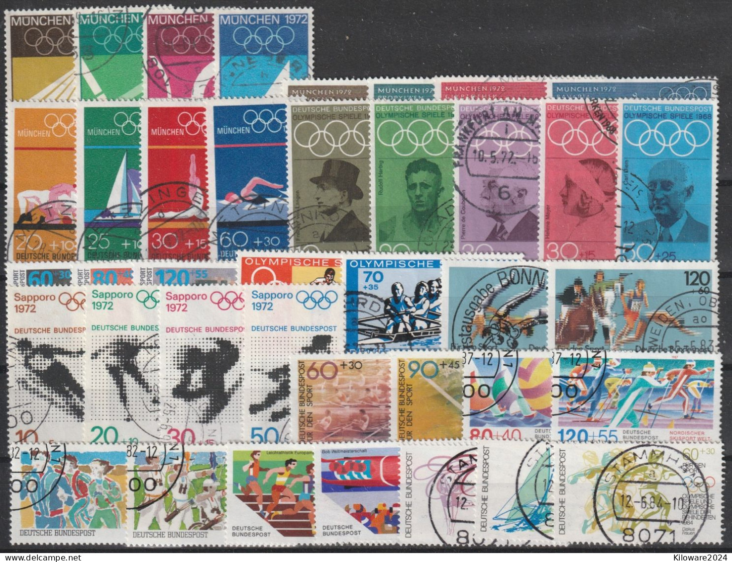 BRD: "Olympia Und Sportzätze"  In Kompletten Sätzen, Gestempelt.  (022) - Lots & Kiloware (mixtures) - Max. 999 Stamps