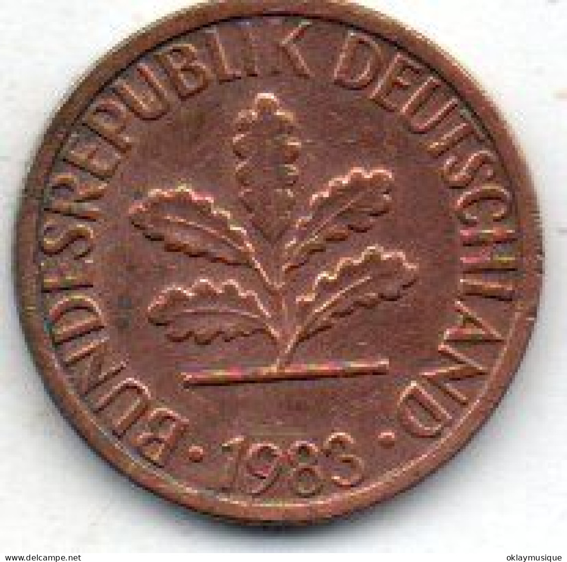 1 Pfennig 1983D (photo De Pile Unique Pour Toute Les Pièces) - 1 Pfennig