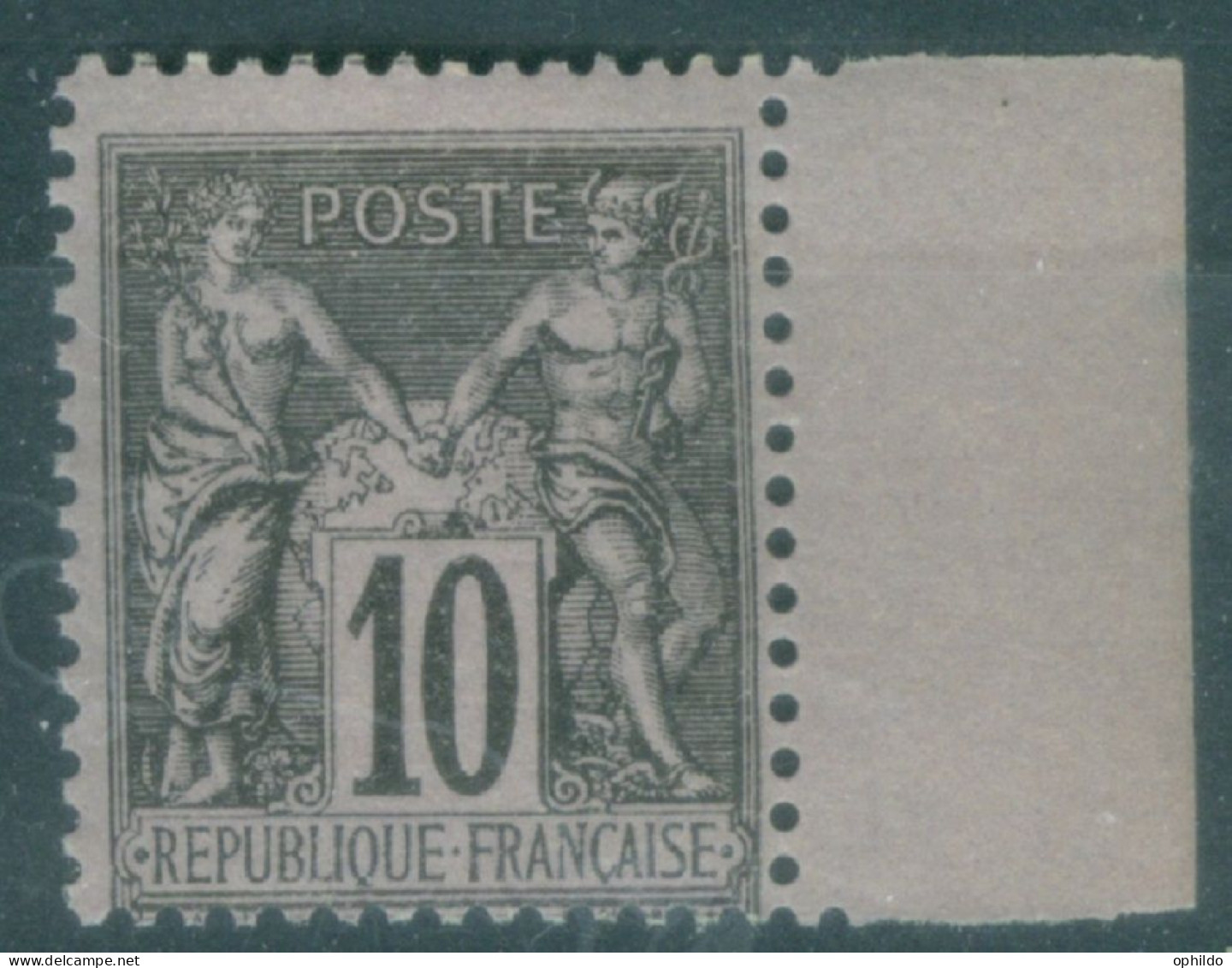 France   89  *   TB  Bd Feuille   - 1876-1898 Sage (Type II)