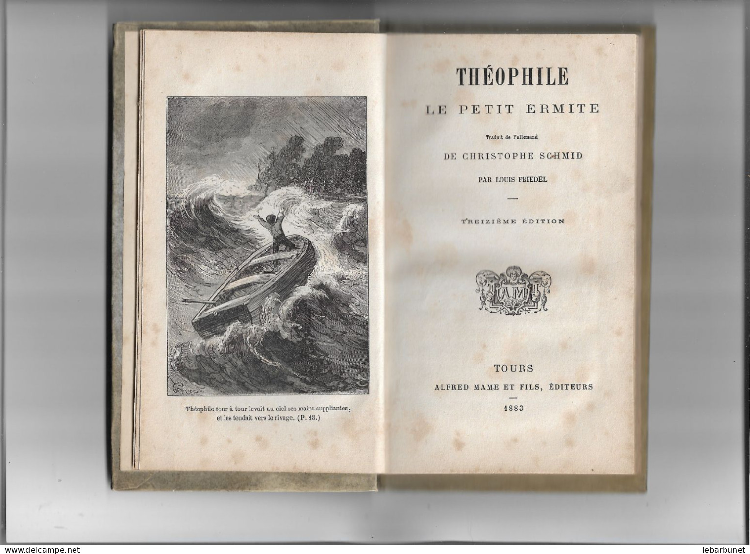 Livre Ancien 1883 Théophile Le Petit Ermite Par Louis Friedel - 1801-1900