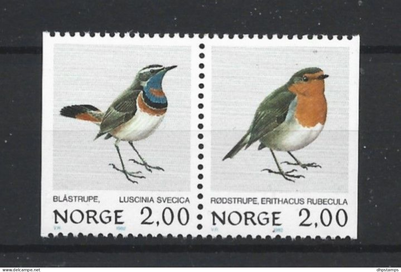 Norway 1982 Birds Pair Y.T. 816/817 ** - Nuovi