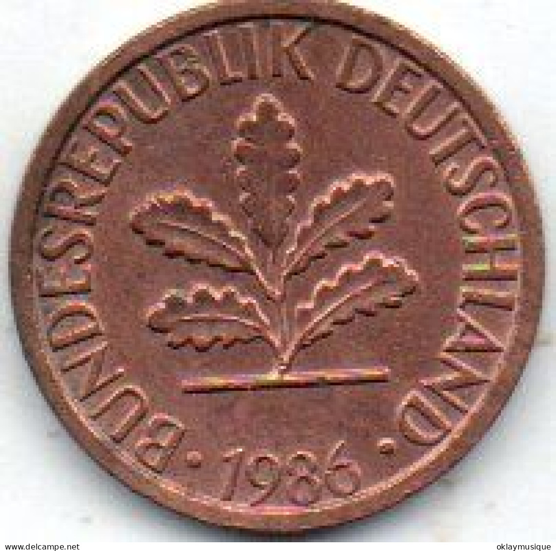 1 Pfennig 1986F (photo De Pile Unique Pour Toute Les Pièces) - 1 Pfennig