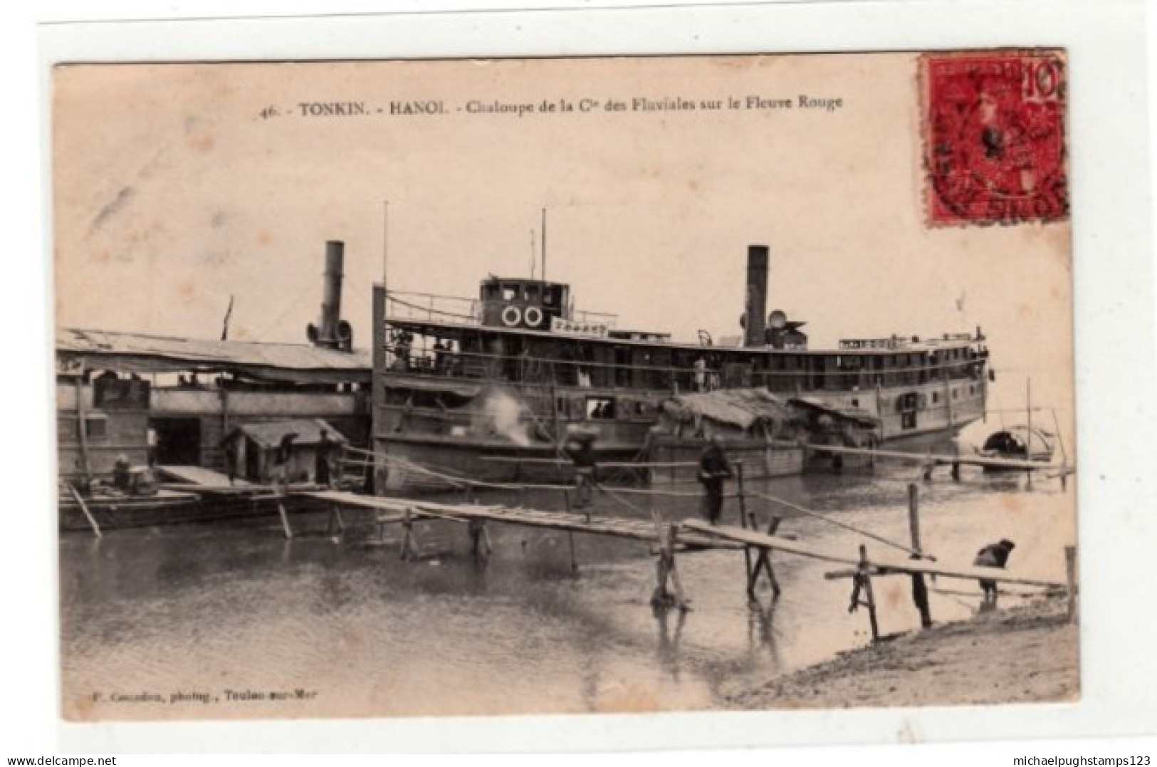 Indochina / River Steamer Postcards - Other & Unclassified