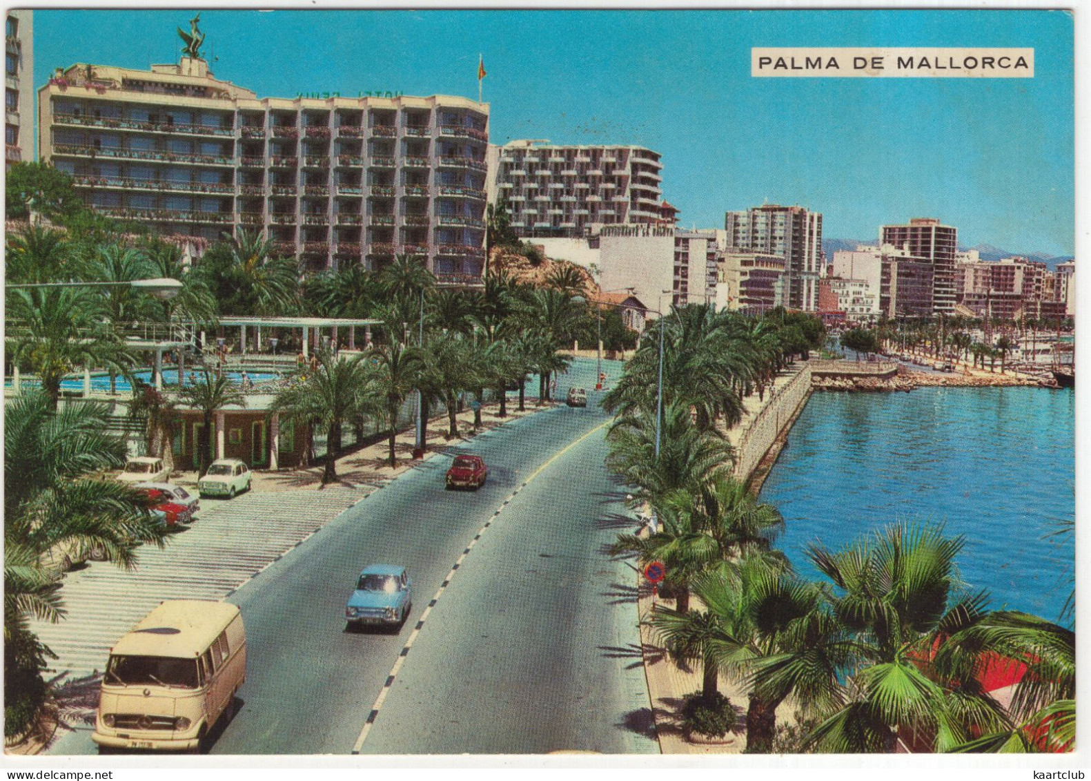 Palma De Mallorca : MERCEDES L406/28, RENAULT 10, 8, SEAT 850 - Paseo Maritimo  - (Spain) - Turismo