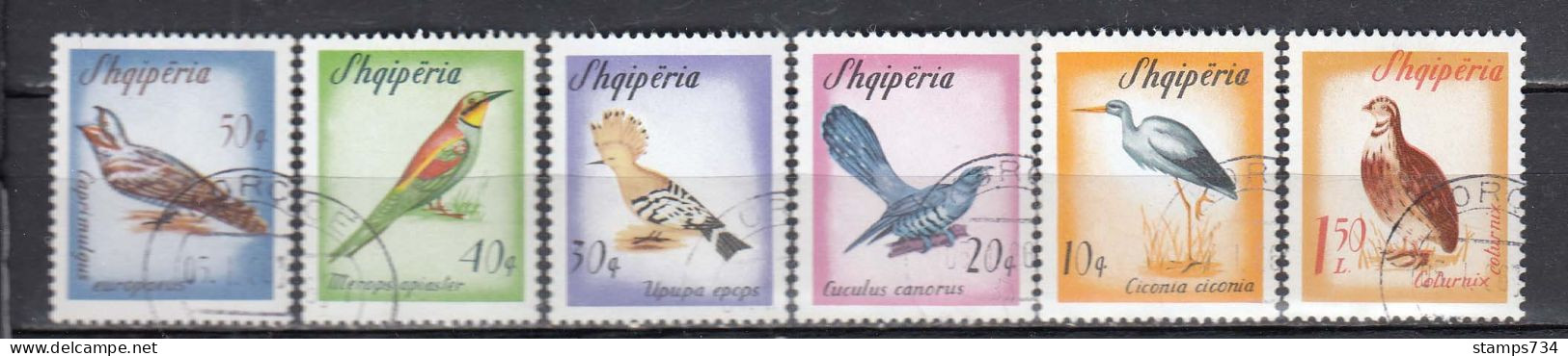Albania 1965 - Birds, Mi-nr. 973/78, Used - Albania