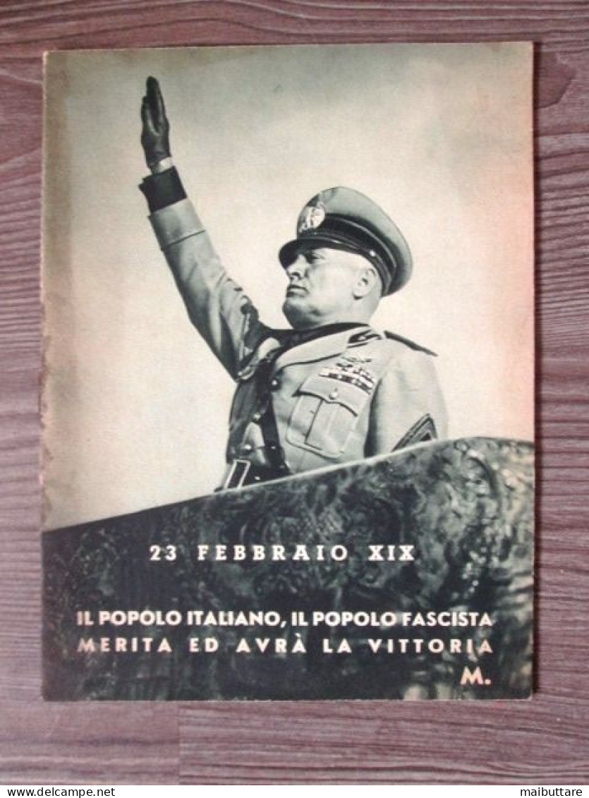 Libretto IL DUCE ALLE GERARCHIE DI ROMA Anno 1941 - Weltkrieg 1939-45