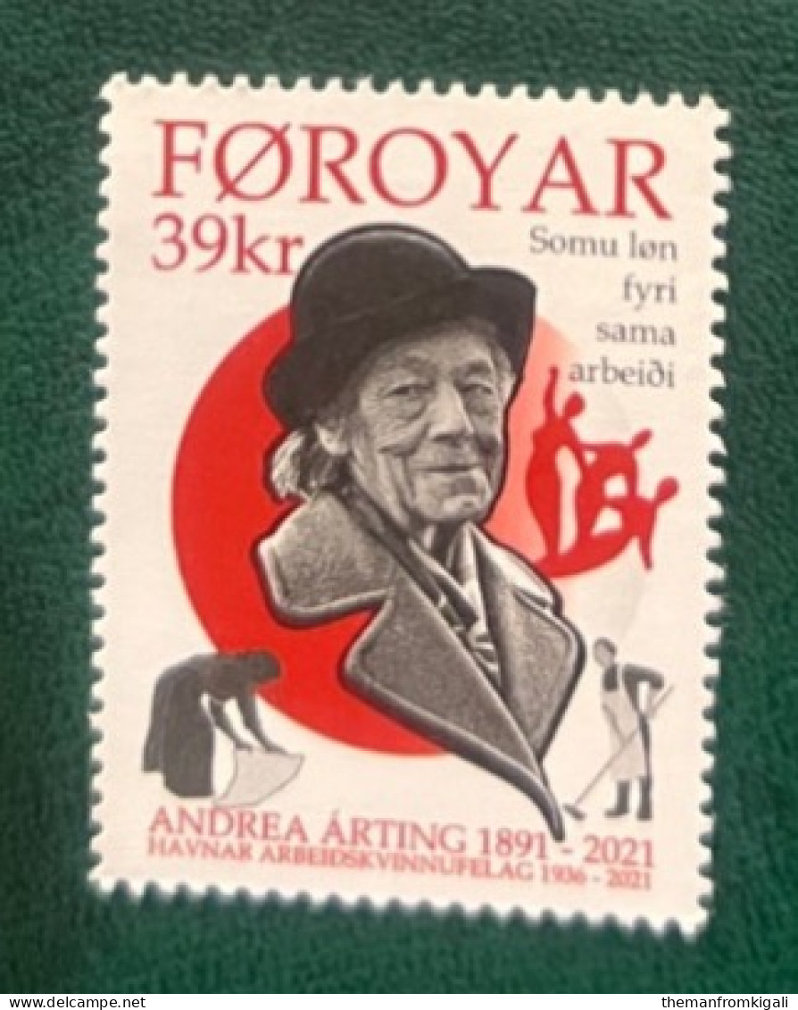 Faroe Islands 2021 Personalities - Andrea Arting, 1891-1988 - Féroé (Iles)