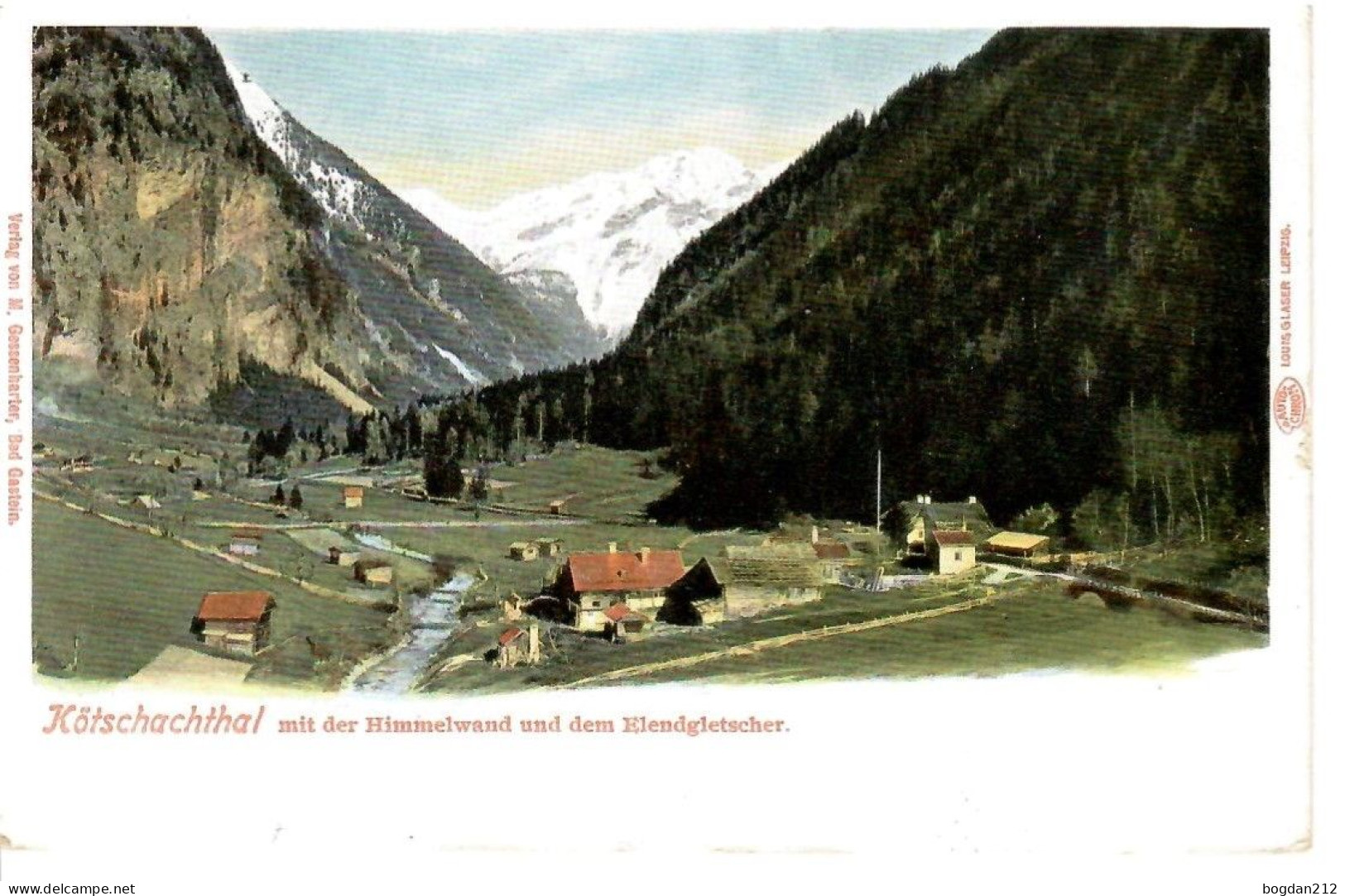 1900/05 - KOTSCHACHTAL  Bad Gastein , Gute Zustand, 2 Scan - Bad Gastein