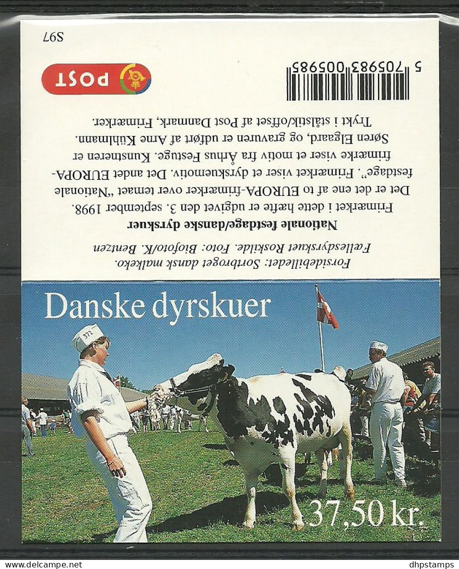 Denmark 1998 Horse Booklet  Y.T. C 1191 ** - Carnets