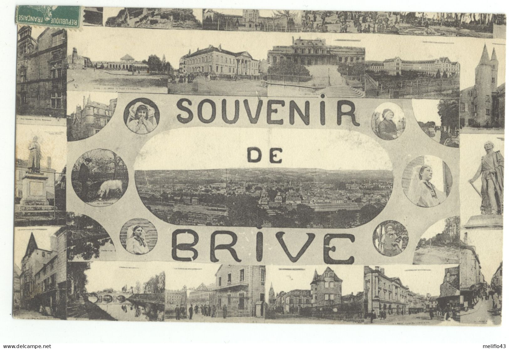 19/CPA - Brive - Souvenir - Brive La Gaillarde