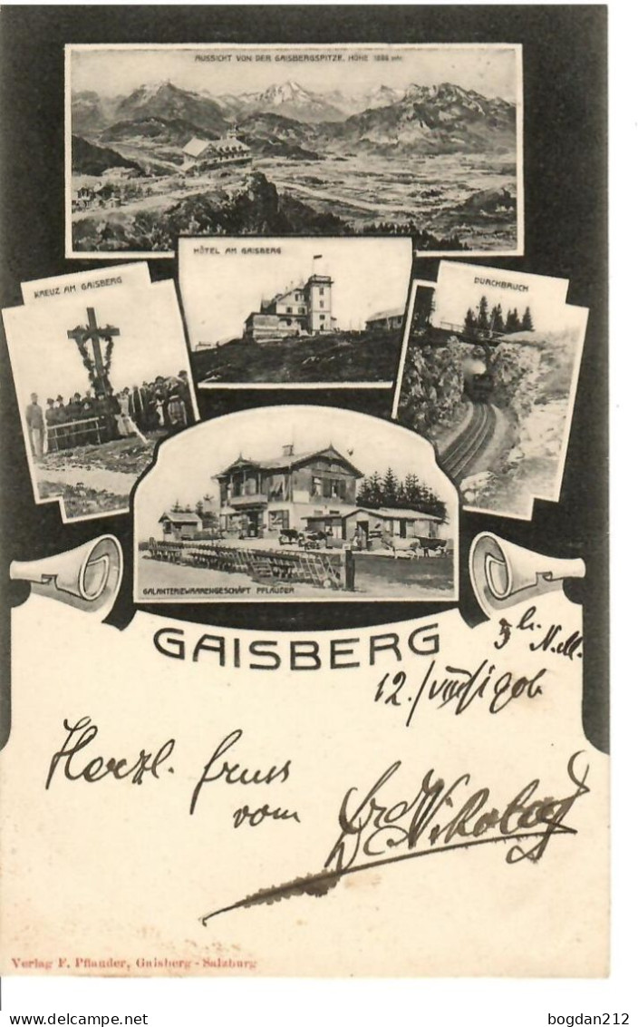 1906 - GAISBERG  Stempel PARSCH , Gute Zustand, 2 Scan - Salzburg Stadt