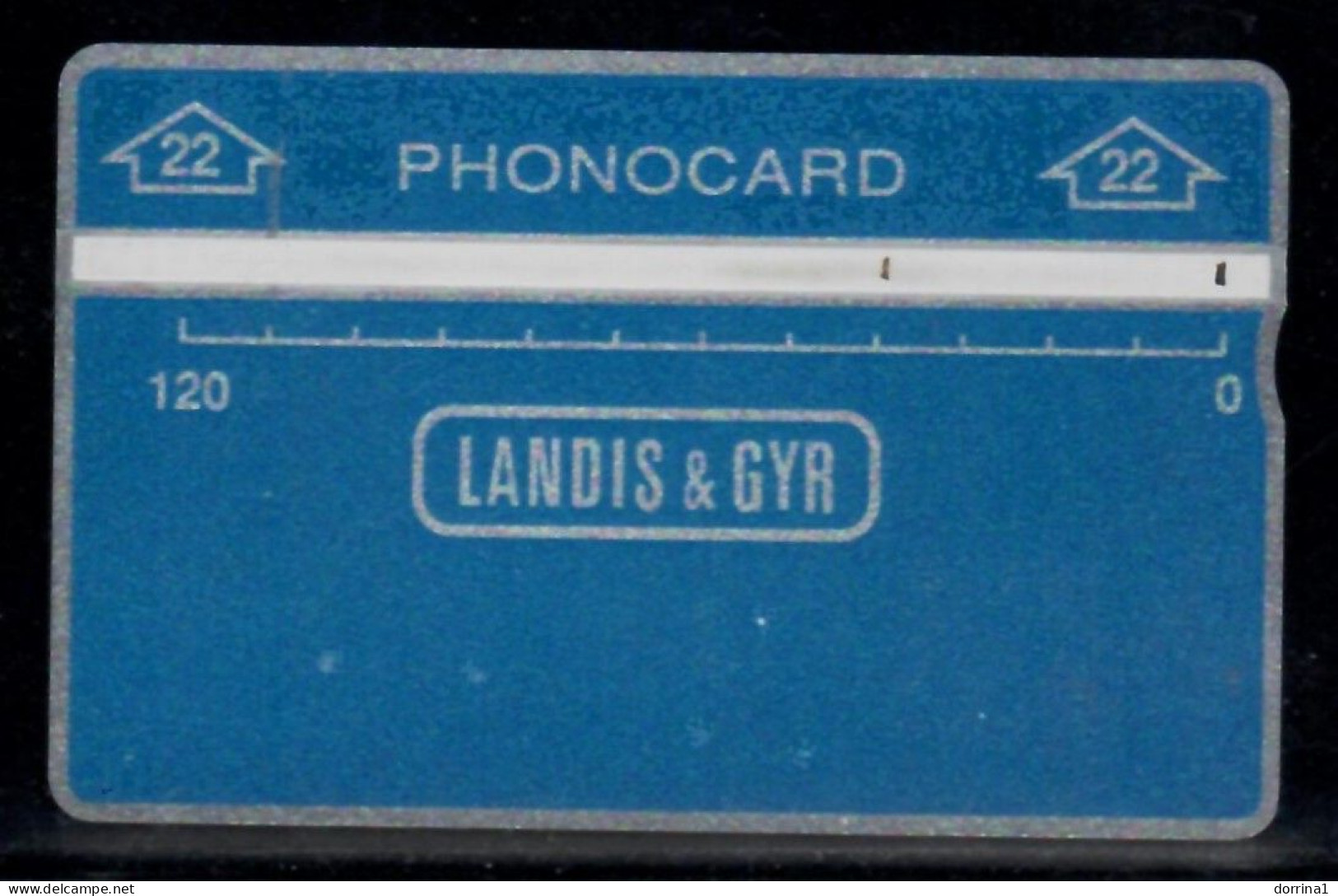 Bezeq - Israel Phonocard 22 Landis & Gyr 120 No. 008A30520 - USED - Israel