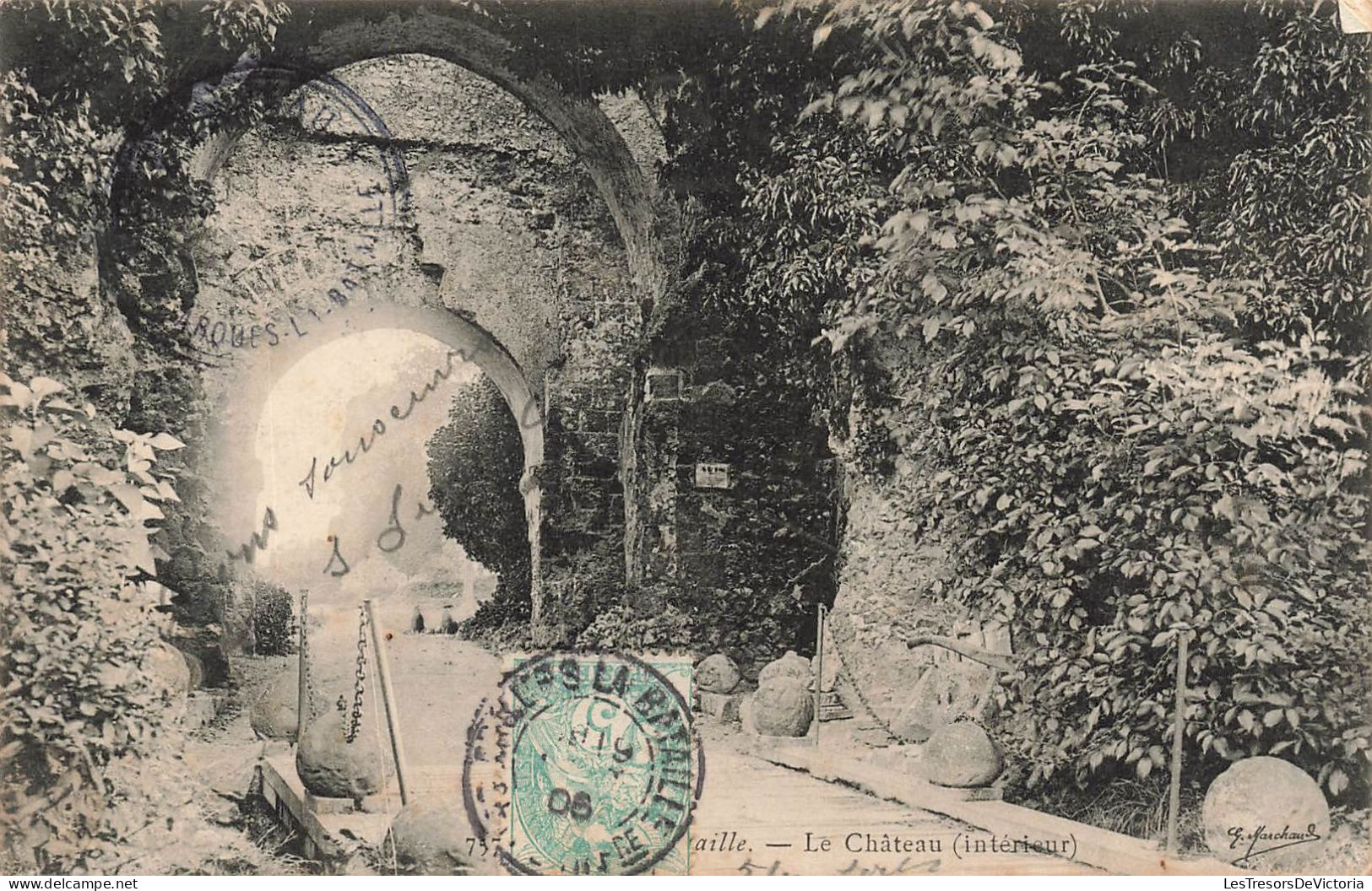 FRANCE - Arques La Bataille - Le Château - Intérieur - Carte Postale Ancienne - Arques-la-Bataille