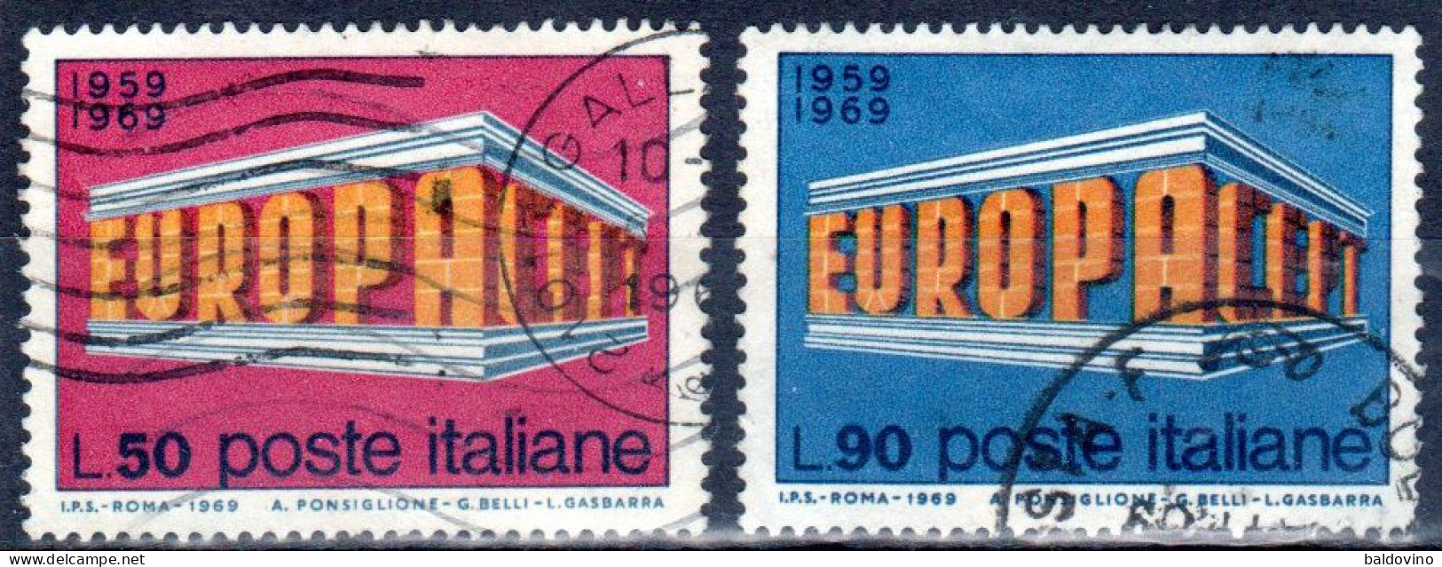 Italia 1969 Lotto 9 Valori - 1961-70: Afgestempeld