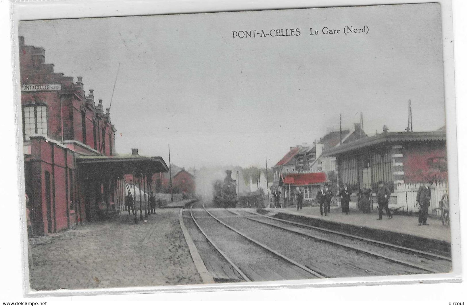 56331  Pont à  Celles  La  Gare  Nord  Avec  Train - Pont-à-Celles