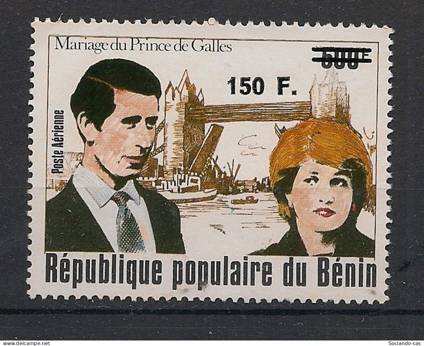 BENIN - 1995 - N°Mi. 667 - Royal Wedding / Diana 150F / 500F - Neuf Luxe ** / MNH / Postfrisch - Benin - Dahomey (1960-...)
