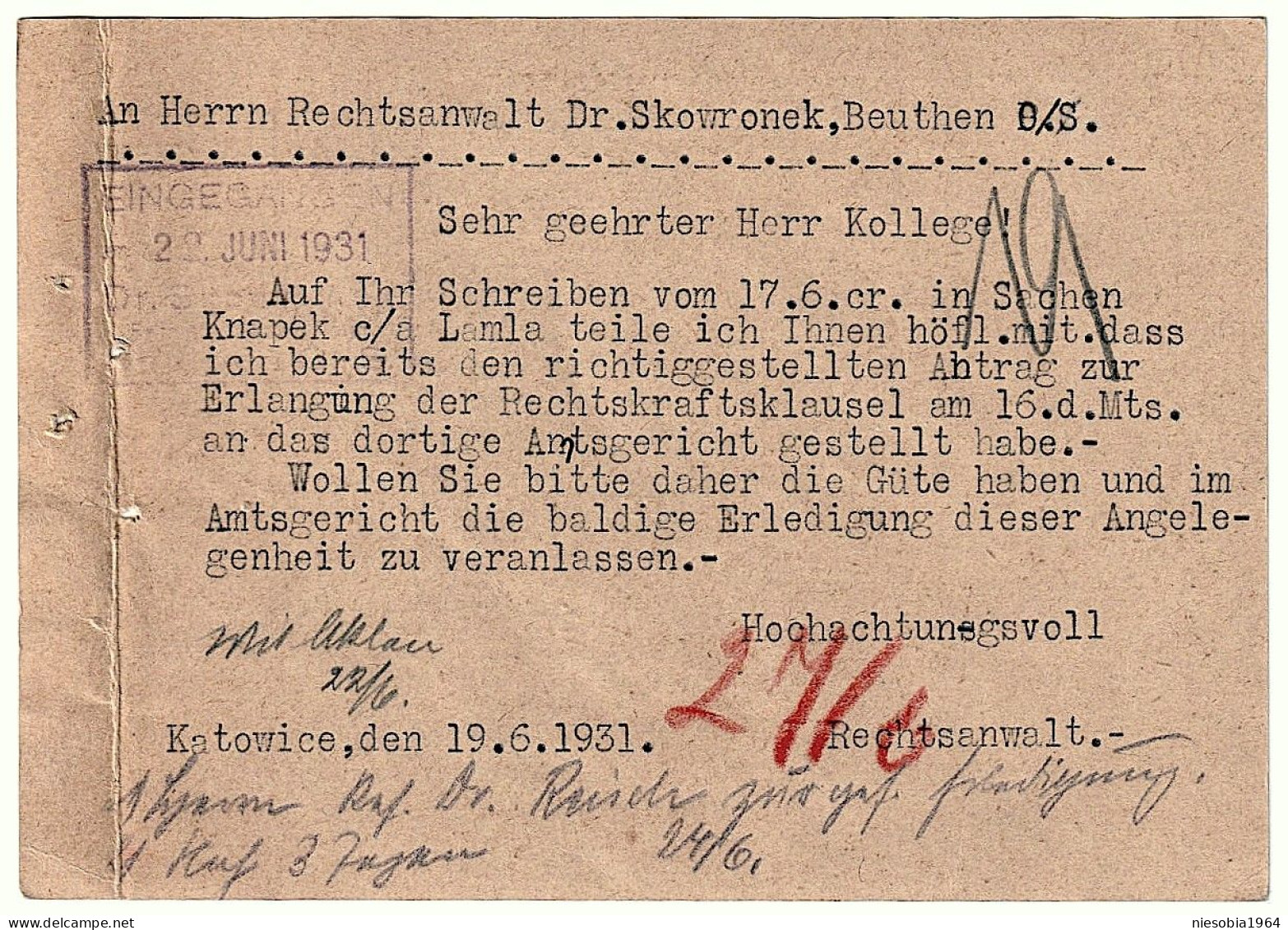 Slogan: "Take Care Of Your Child - There Will Be Fewer Prisons And Criminals - Poland Official Postcard 15 Gr. 20.6.1931 - Lettres & Documents