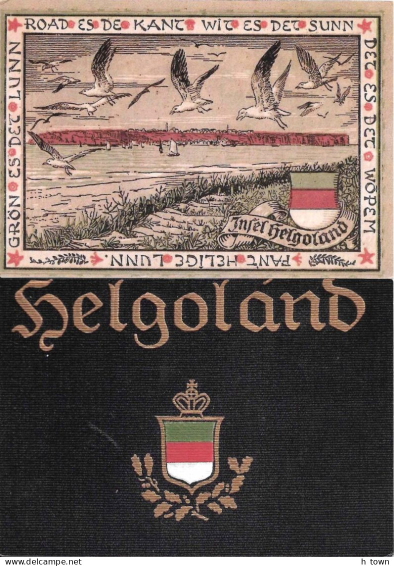 326  Helgoland, 125 Jahre Deutsch: 2 "Pluskarten Individuell", Gelaufen - Heligoland: 2 Stationery Postcards. Birds - Andere & Zonder Classificatie