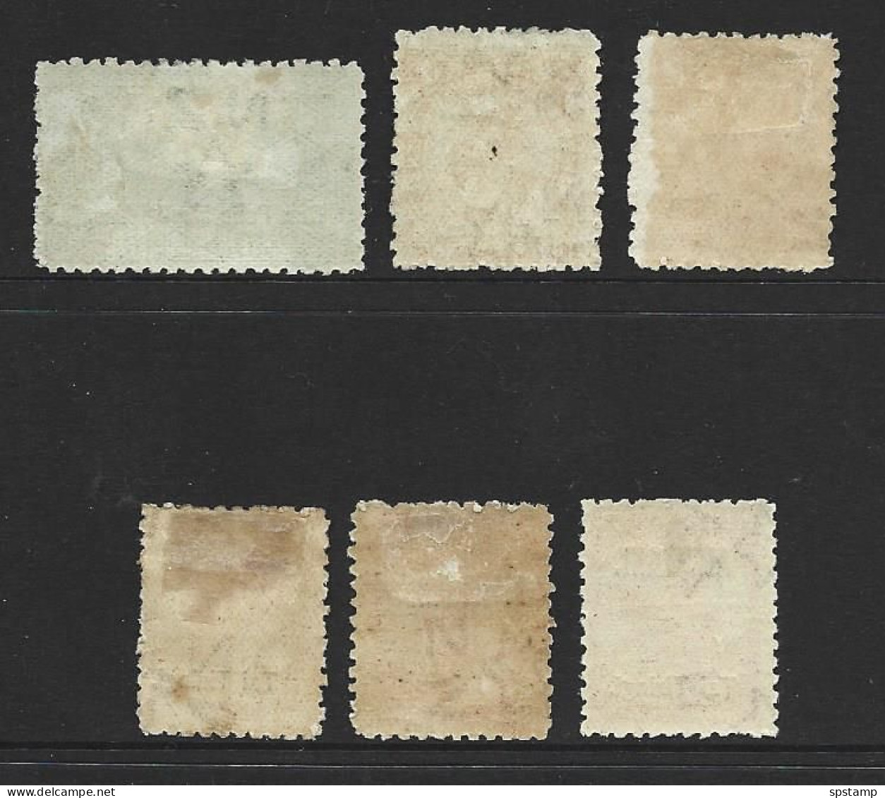 Aitutaki 1903 - 1911 Overprints On NZ Perf 11 Set Of 6 Including The Three 1/- Listed Shades M - Aitutaki