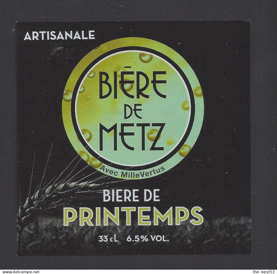 Etiquette De Bière De Printemps -  Brasserie Bière De Metz  à  Jury  (57) - Bier