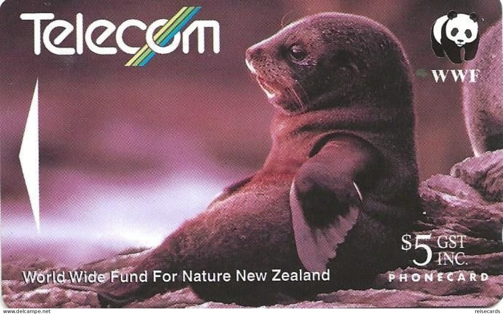 New Zealand: Telecom - 1993 WWF, New Zealand Fur Seal - New Zealand