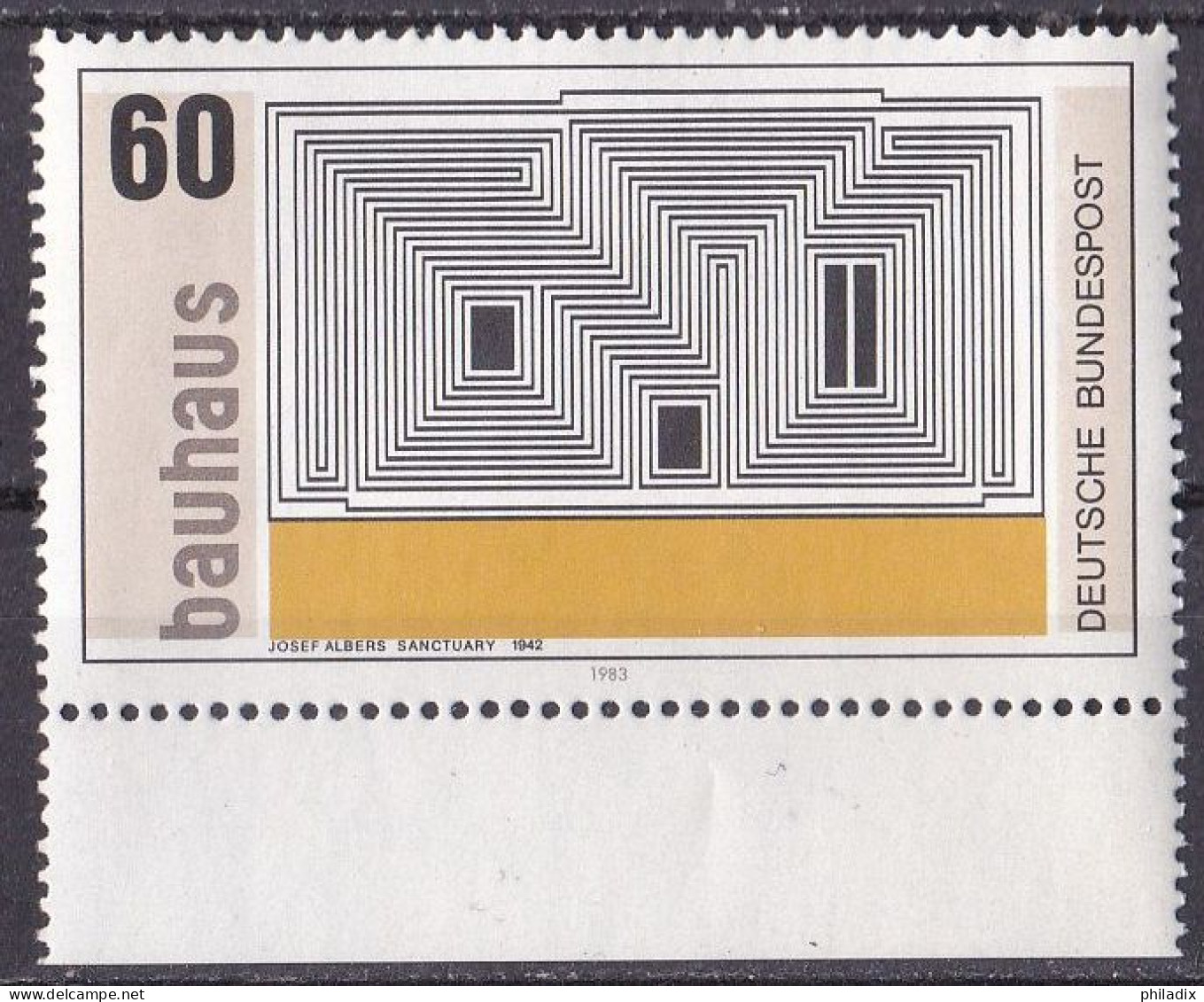 BRD 1983 Mi. Nr. 1165 **/MNH Unterrand (BRD1-4) - Unused Stamps