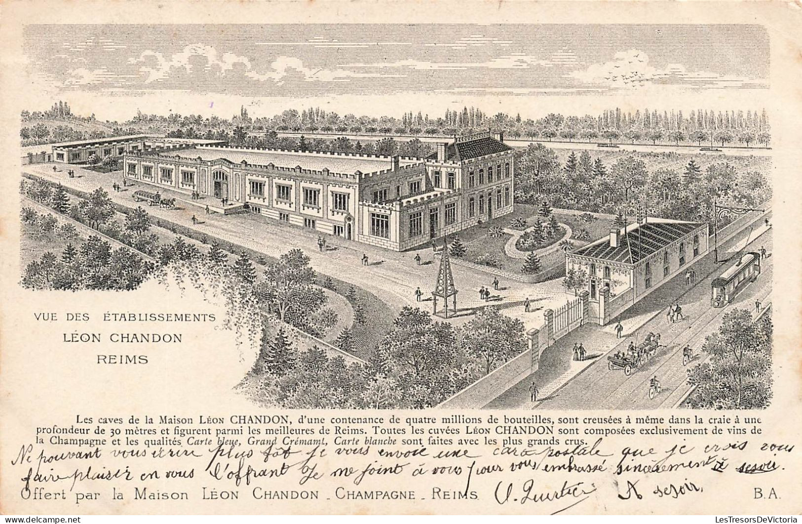 FRANCE - Reims - Vue Des établissements Léon Chandon - Carte Postale Ancienne - Reims