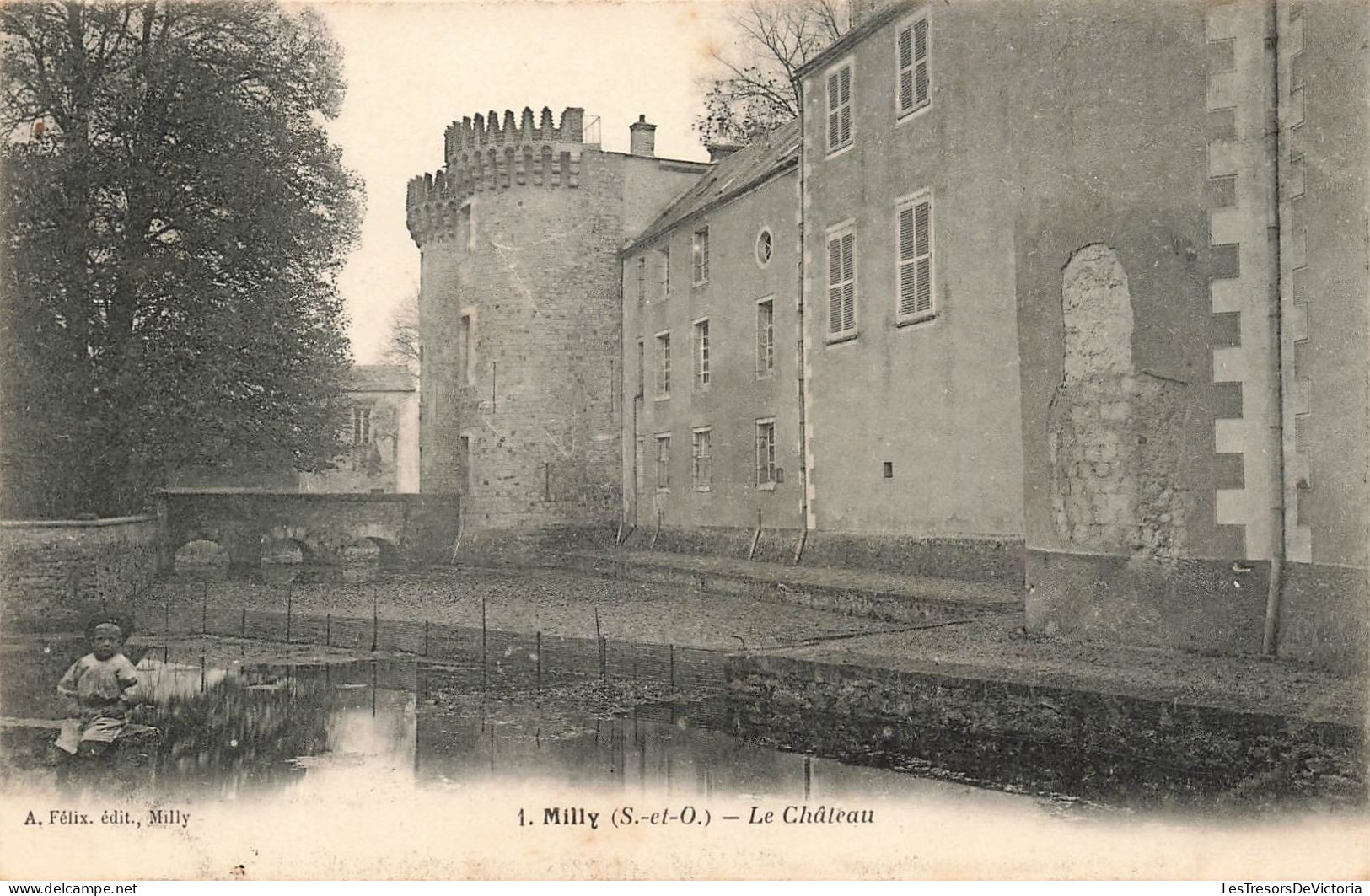 FRANCE - Milly - Le Château - Carte Postale Ancienne - Milly La Foret