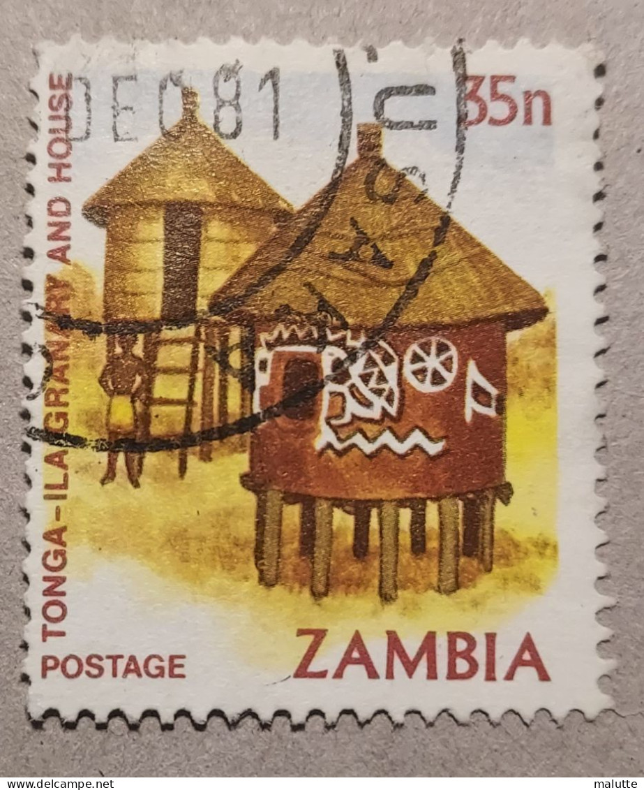 Zambie MI 258 Oblitéré Maison Tonga - Zambia (1965-...)