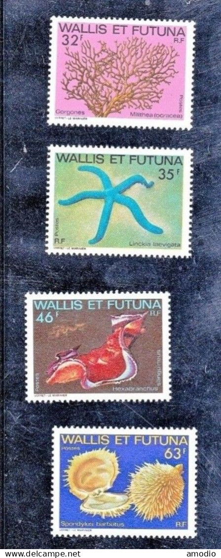 Wallis Et Futuna YT 297/300 Faune Marine N** MNH - Nuovi