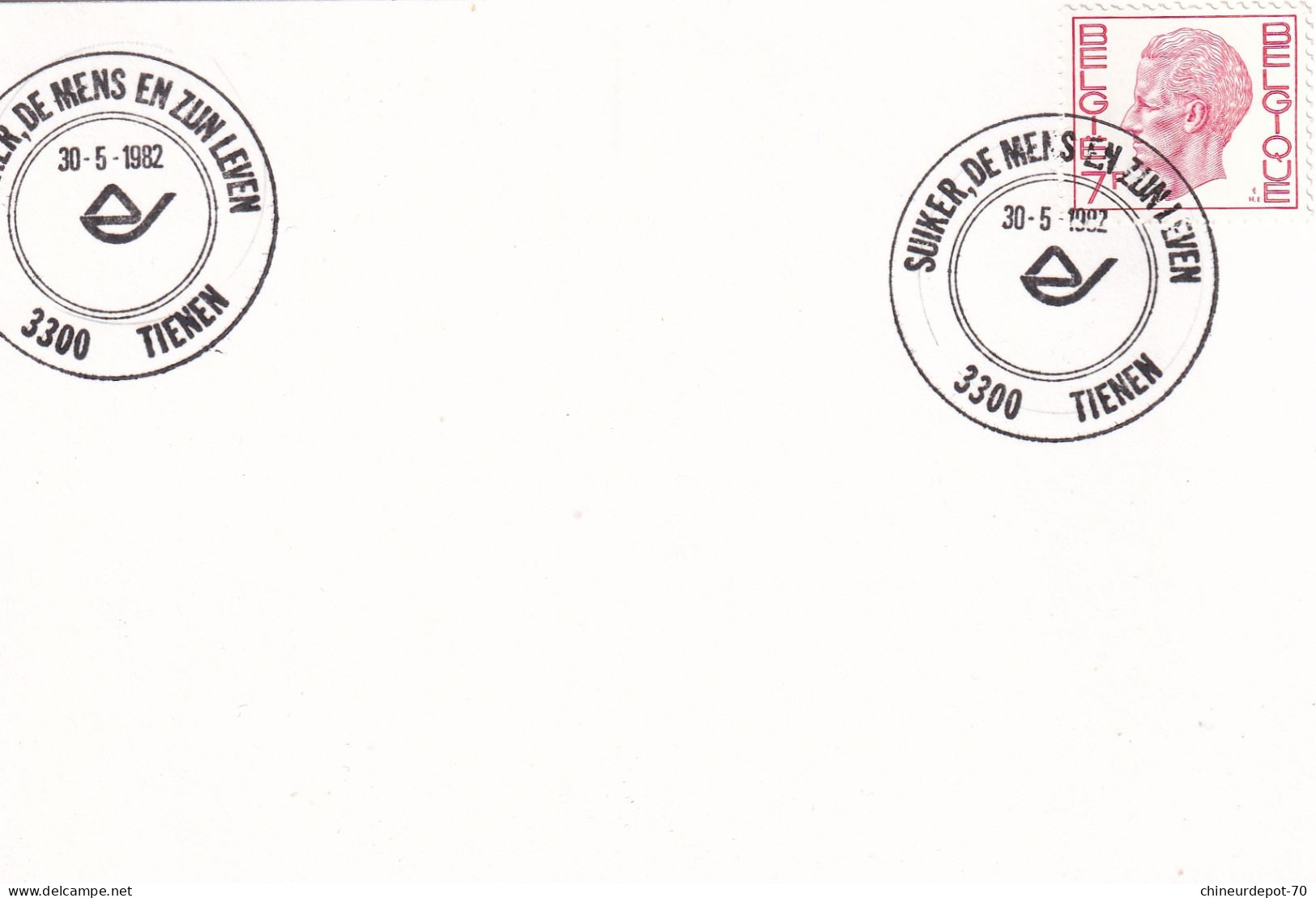 Lettres & Documents   Belgique België Belgium  Tirlemont 1982 - Storia Postale