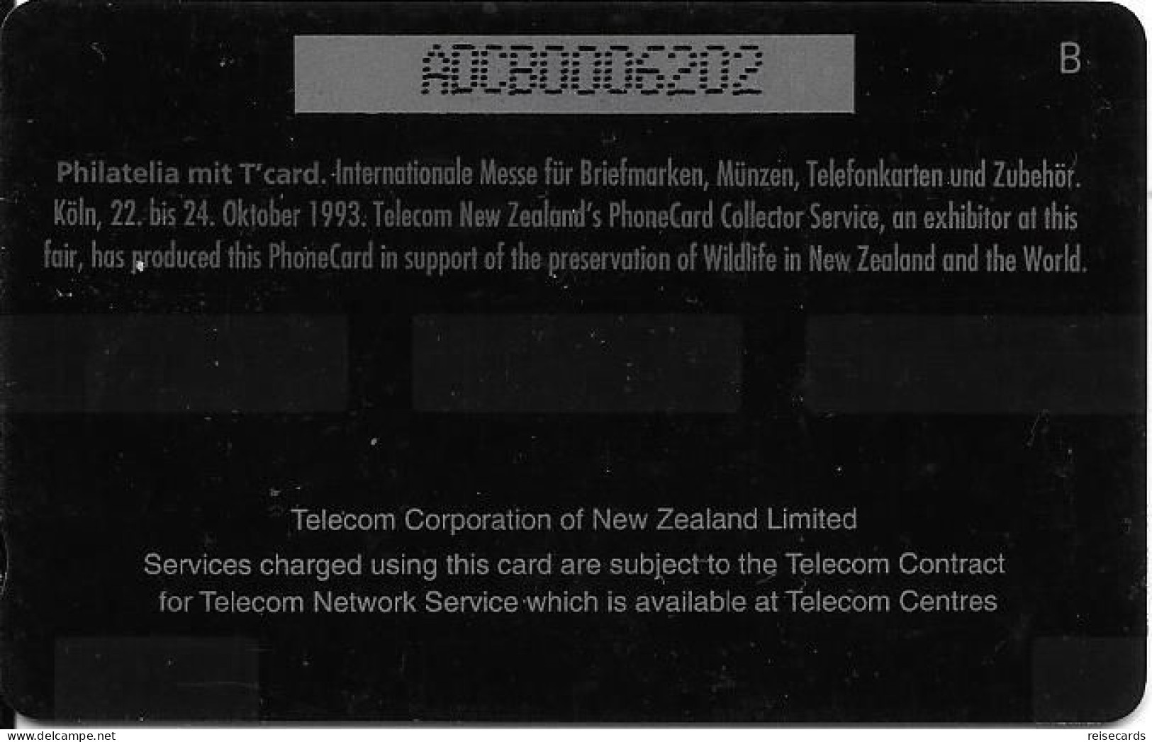 New Zealand: Telecom - 1993 Philatelia And T'card Exhibion Köln 93, Fur Seals - New Zealand