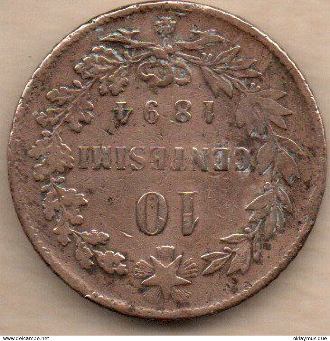 10 Centesimi 1894BB - 1861-1878 : Victor Emmanuel II