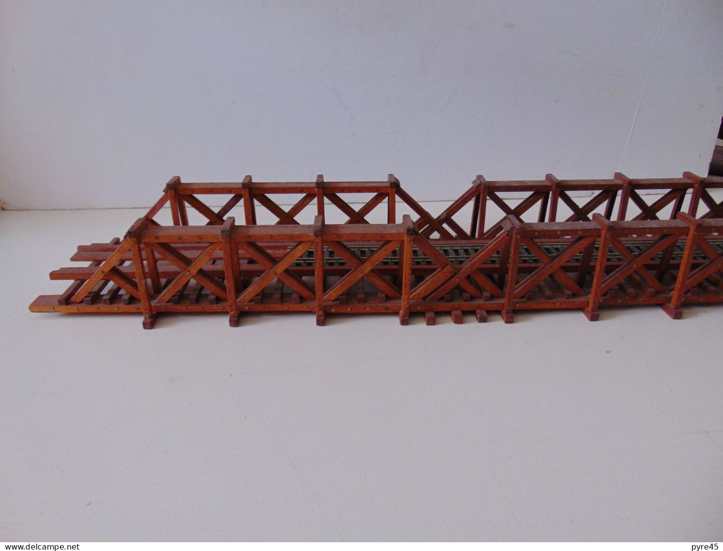 Maquette De Pont En Bois Pour Train HO 65.5 X 5.5 X 10 Cm - Autres & Non Classés