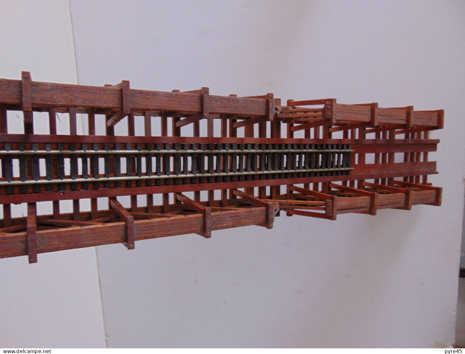 Maquette De Pont En Bois Pour Train HO 65.5 X 5.5 X 10 Cm - Altri & Non Classificati
