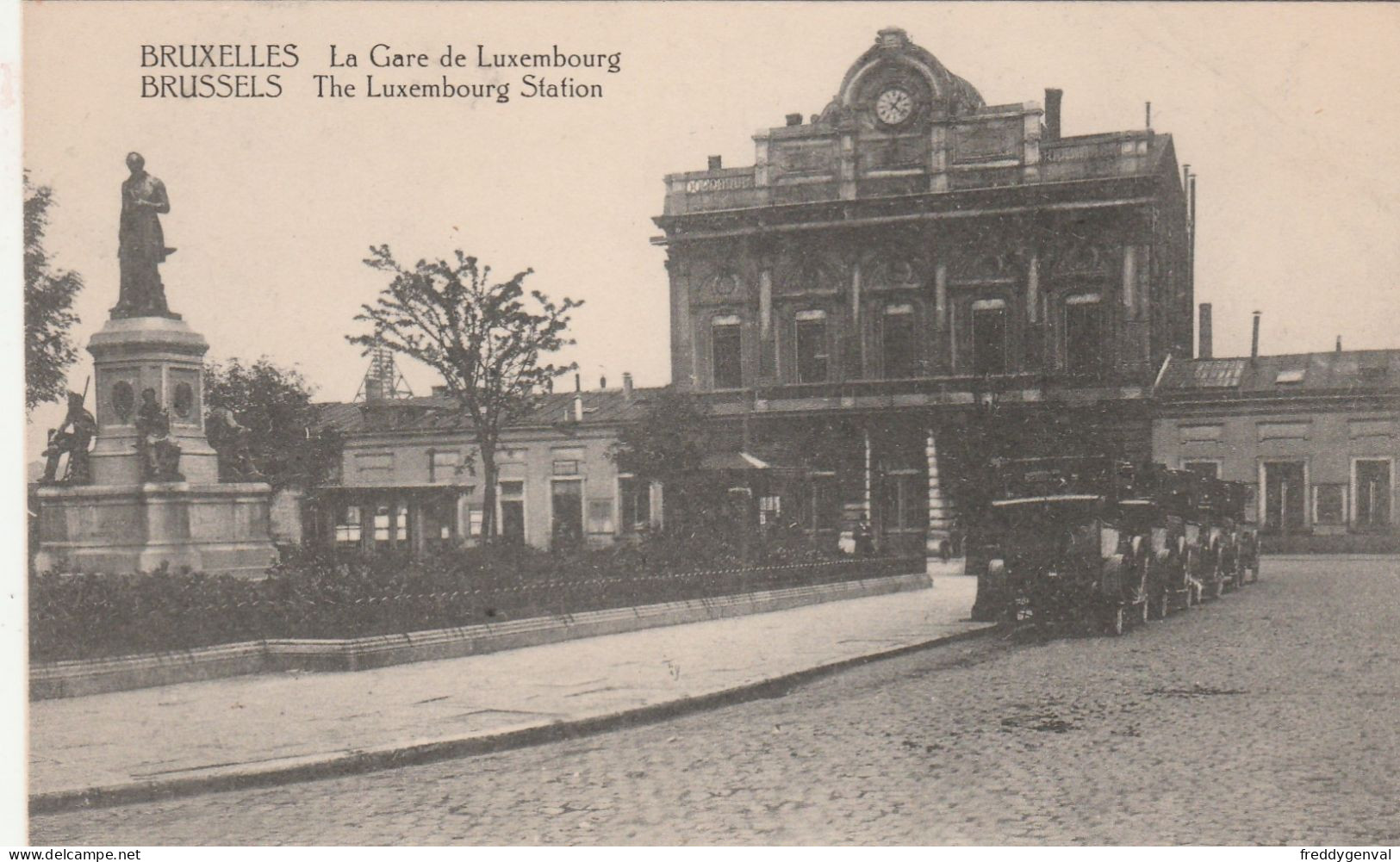 BRUXELLES LA GARE DU LUXEMBOURG - Spoorwegen, Stations