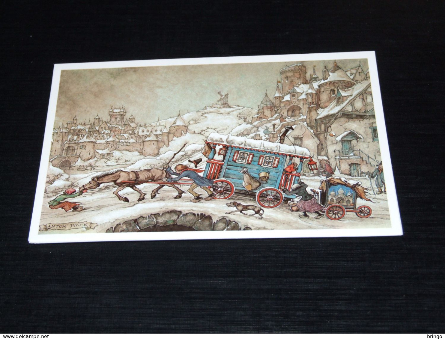 75569-         DOUBLE CARD, ILLUSTRATION ANTON PIECK - Pieck, Anton