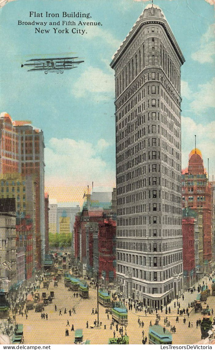 ETATS-UNIS - New York City - Flat Iron Building - Broadway And Fifth Avenue - Carte Postale Ancienne - Otros Monumentos Y Edificios