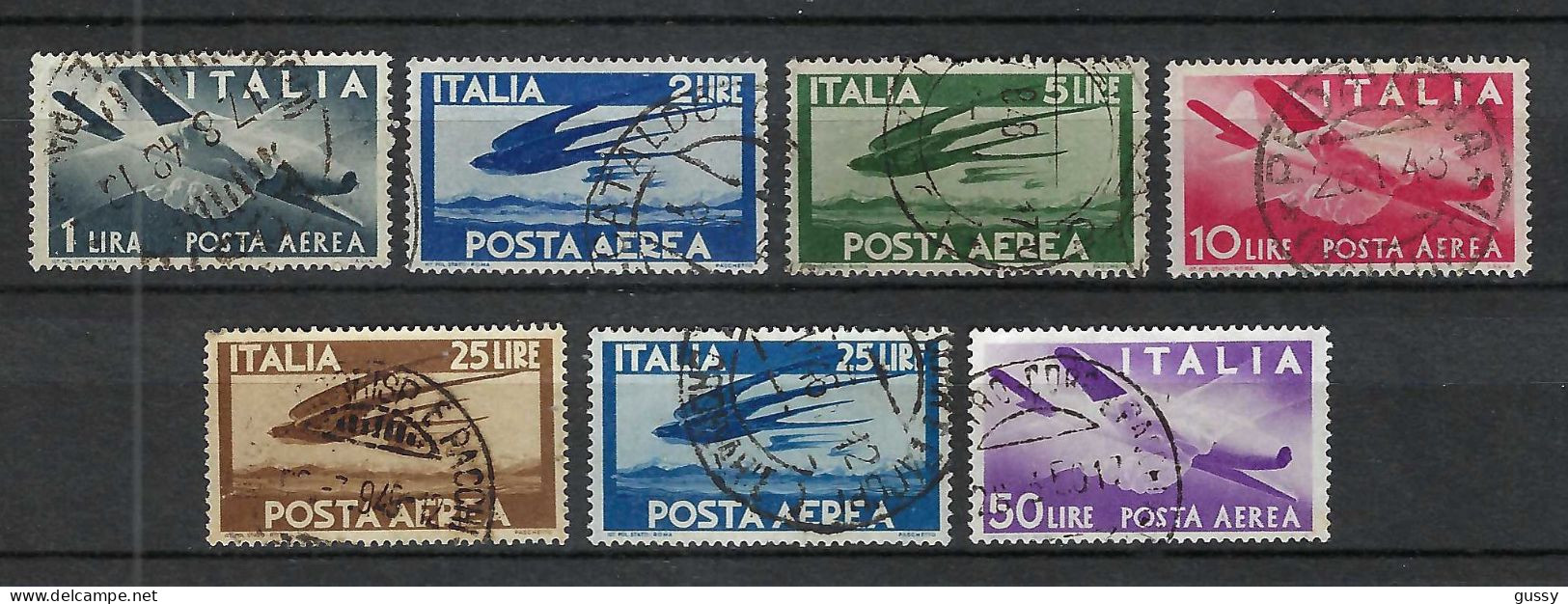 ITALIE P.A. Ca.1950-70: Lot D' Obl. - Posta Aerea