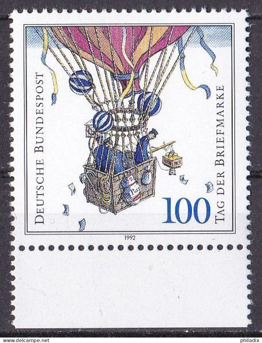 BRD 1992 Mi. Nr. 1638 **/MNH Unterrand (BRD1-4) - Unused Stamps