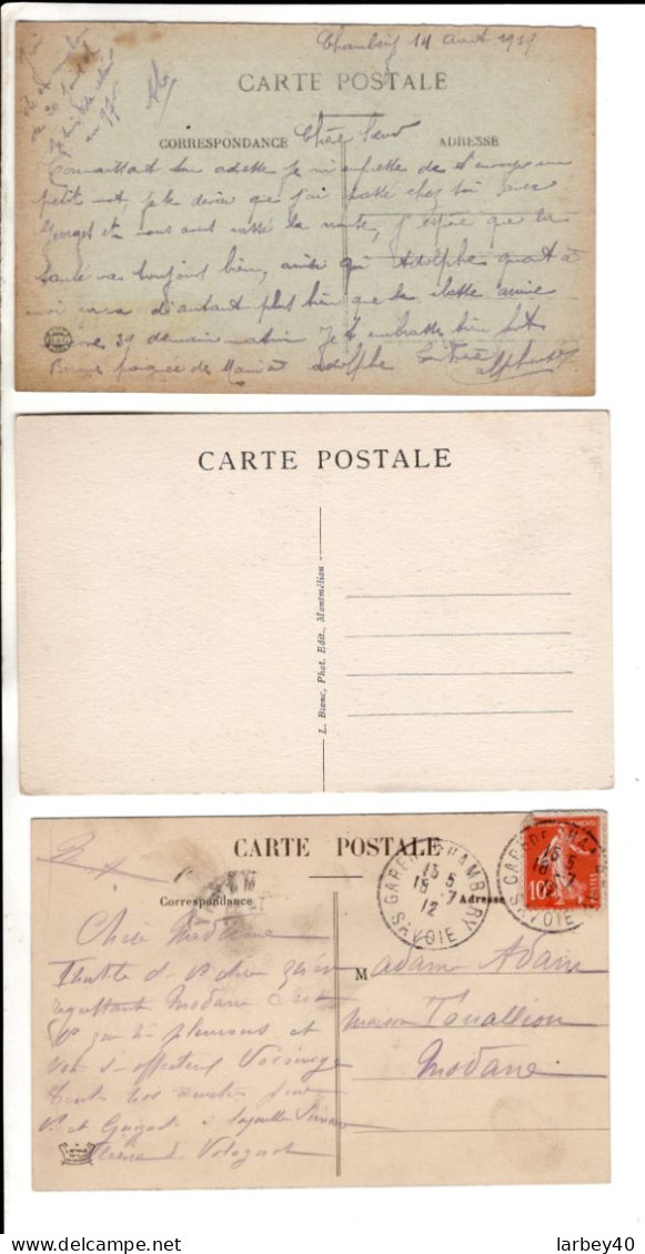 chambery passage du chateau monument de maistre vue generale ect  - 10 cartes postales ancienne