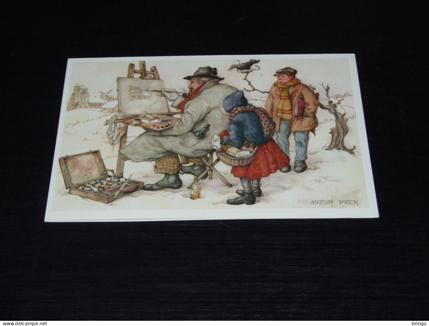 75575-         DOUBLE CARD, ILLUSTRATION ANTON PIECK - Pieck, Anton