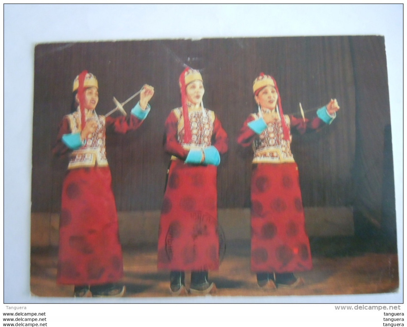 Mongolie Oelan Bator Théatre Theater Folklore Gelopen Circulée 1987 - Mongolie